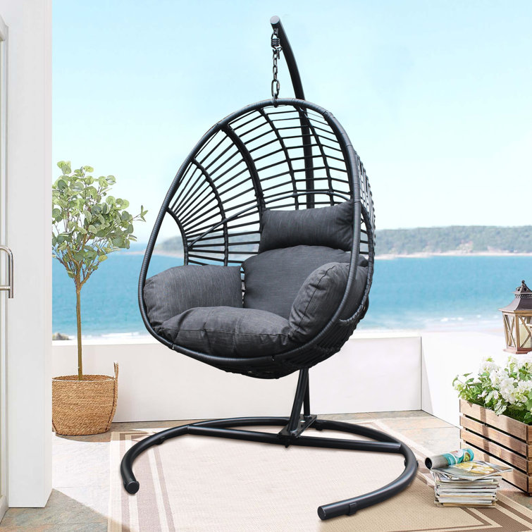 Herculaneum encase swing discount chair with stand